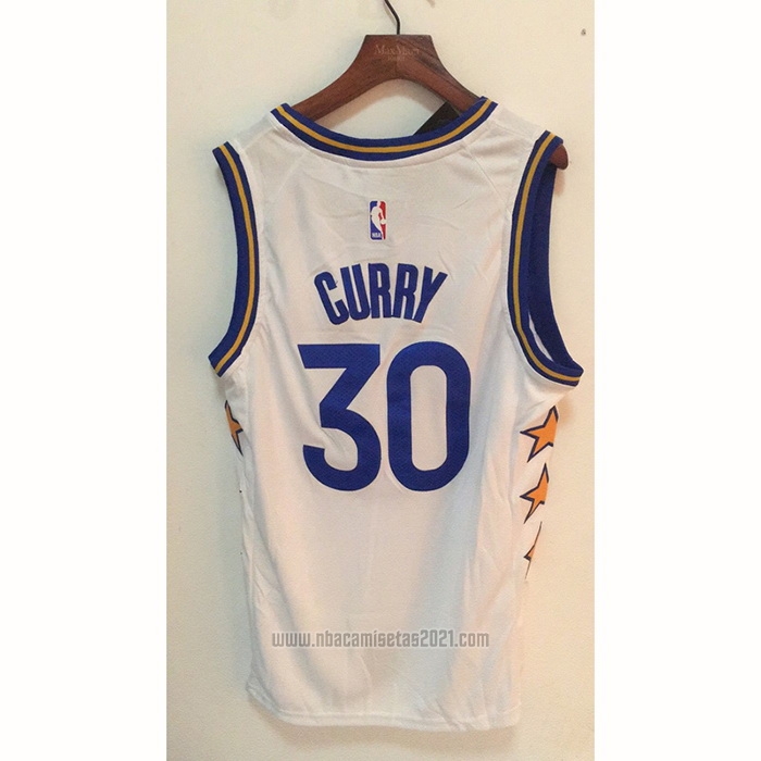 Camiseta Golden State Warriors Stephen Curry #30 Champs Whitestars 2022-23 Blanco